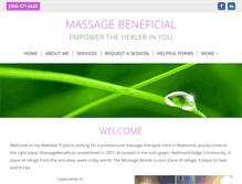 Tablet Screenshot of massagebeneficial.com